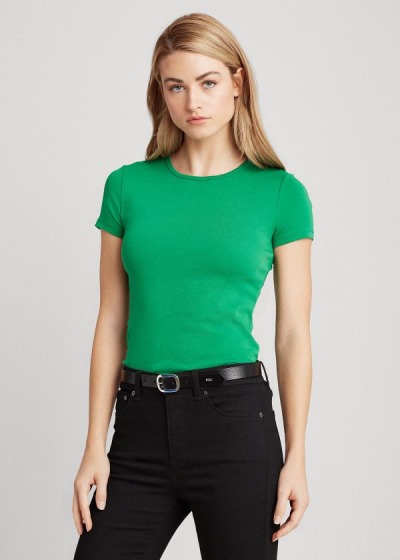 Women's Ralph Lauren Cotton-Blend T Shirts | 697543QDS